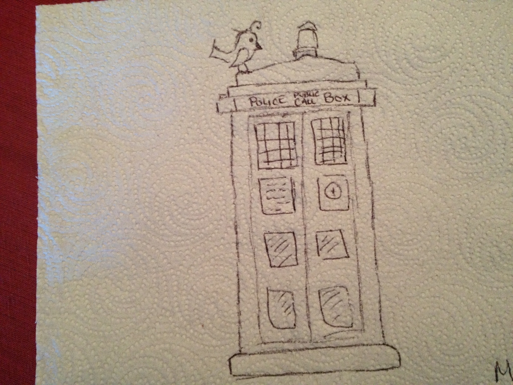 2048x1536 Dr. Who Drawing Paper Towel Lunch Art