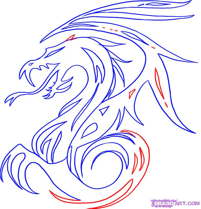 791x824 Dragon Art Designs Draw Dragons Step By Step