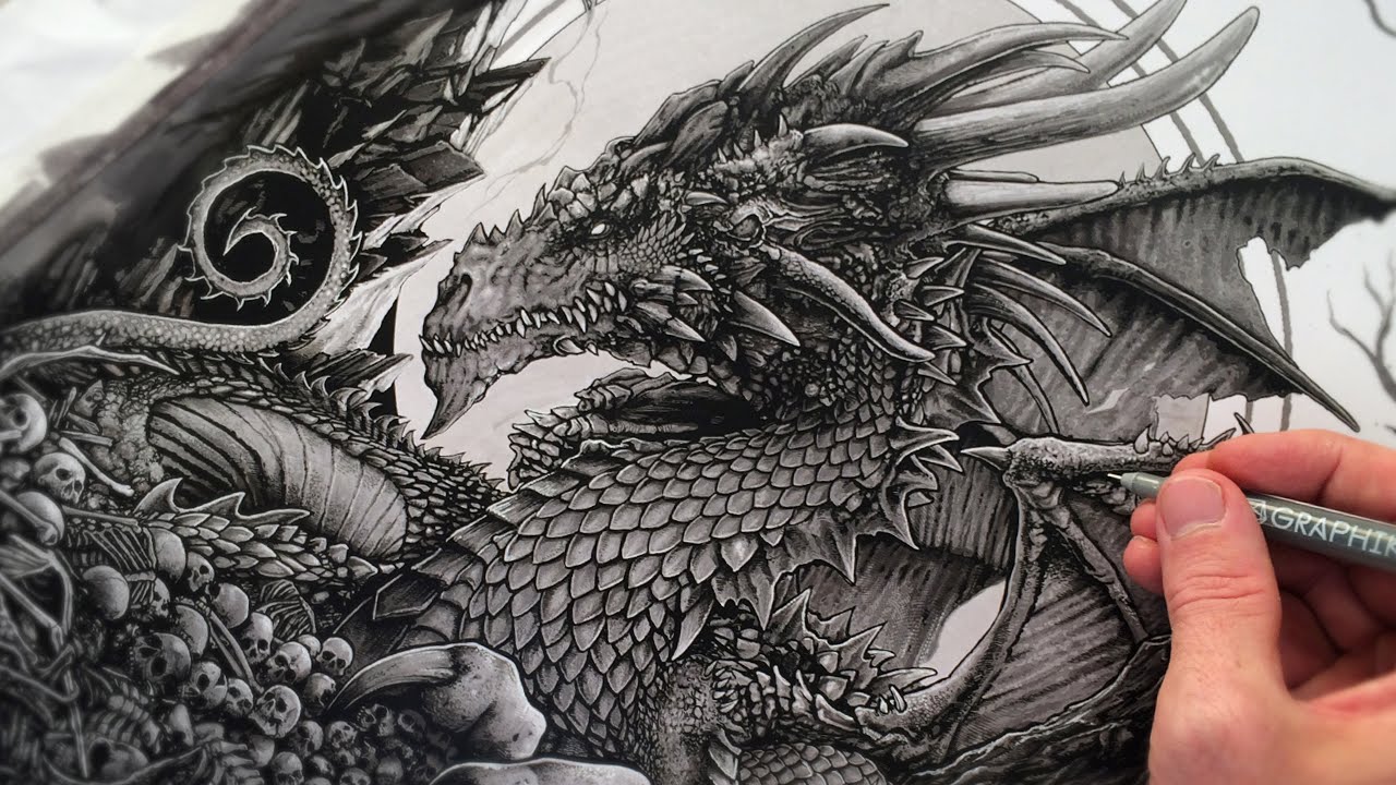 1280x720 Drawing A Dragon