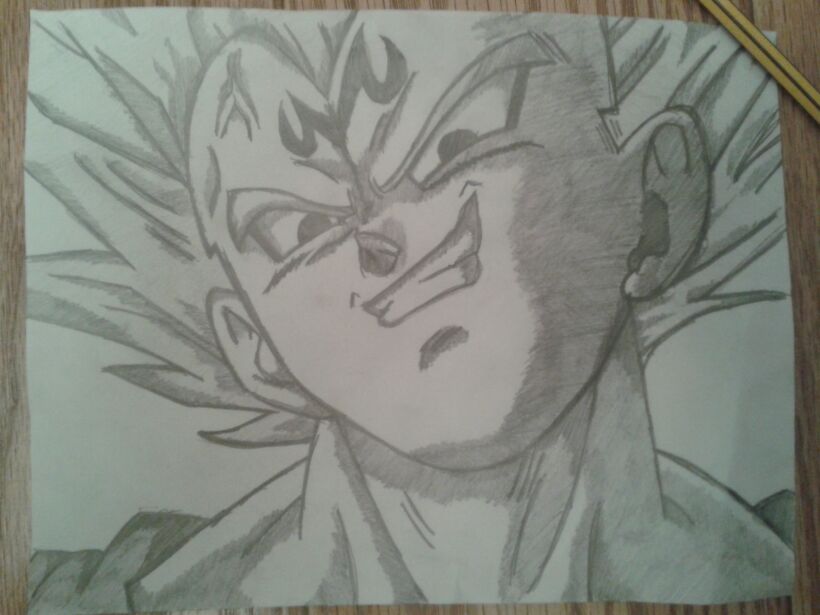 820x615 Old Drawing Majin Vegeta, From Dragon Ball Z By Orion Zuchino