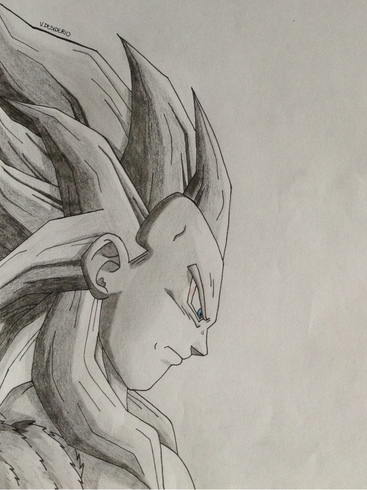 1536x2048 Dragon Ball Super Pencil Drawings Vegeta Super Saiyan 4 ~ Dragon