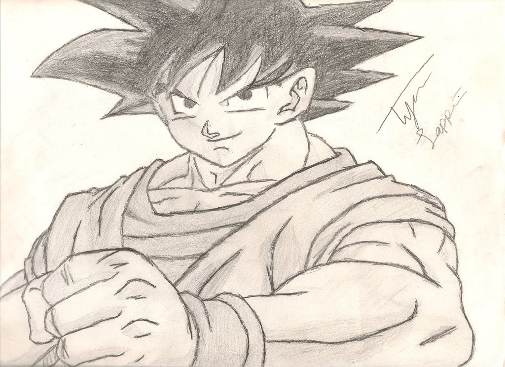 1024x744 My Goku (Dragonball Z) Drawing! By Iamcourier