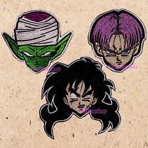 300x300 Lot Of 3 Dragon Ball Z Heads Patches Trunks Yamcha Piccolo Dbz Kai