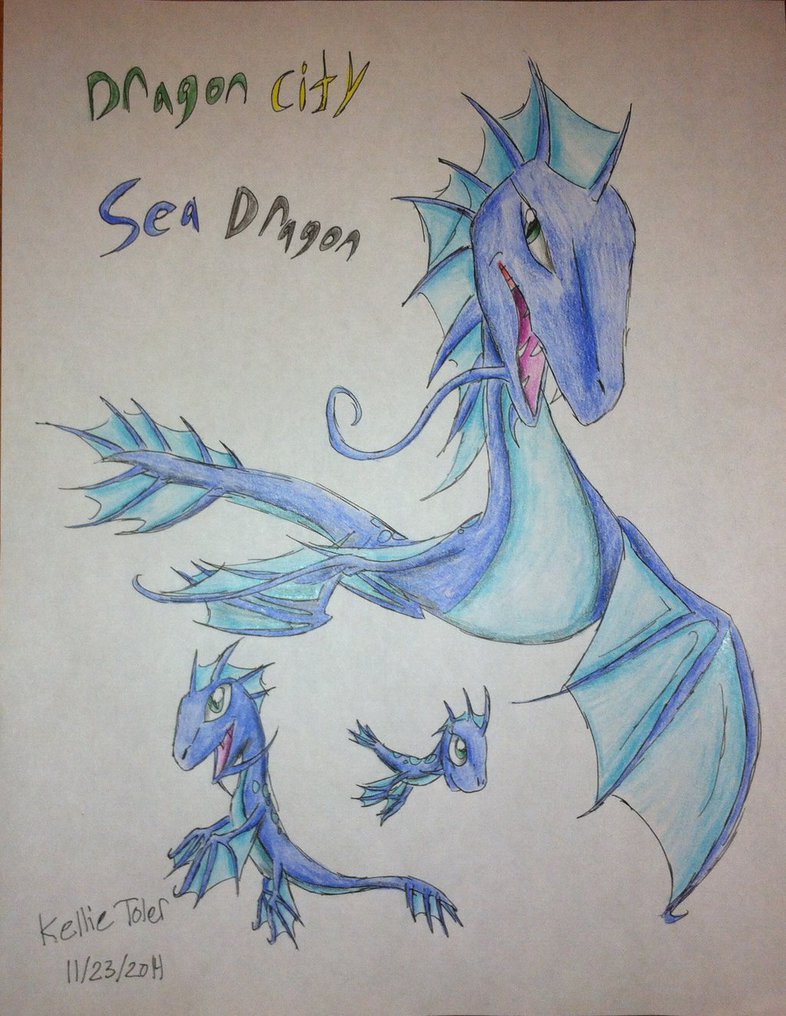 786x1016 Dragon City Art 3 Sea Dragon By Dragondrawer102