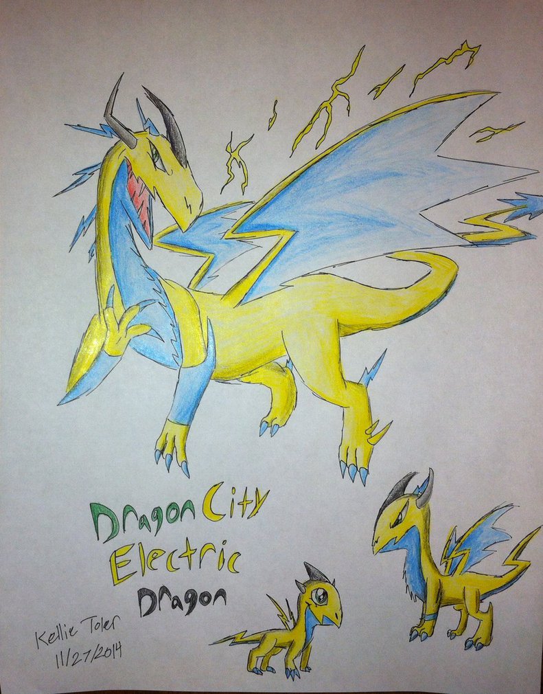 791x1010 Dragon City Art 5 Electric Dragon By Dragondrawer102