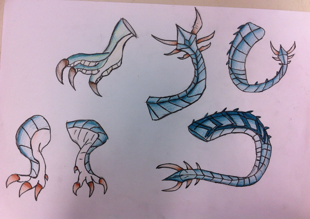 1024x723 Ice Dragon Claws And Tails By Viperwings