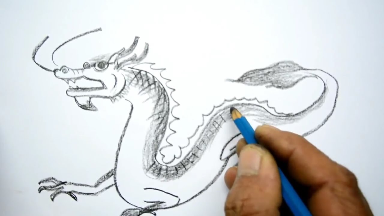 1280x720 How To Draw A Chinese Dragon