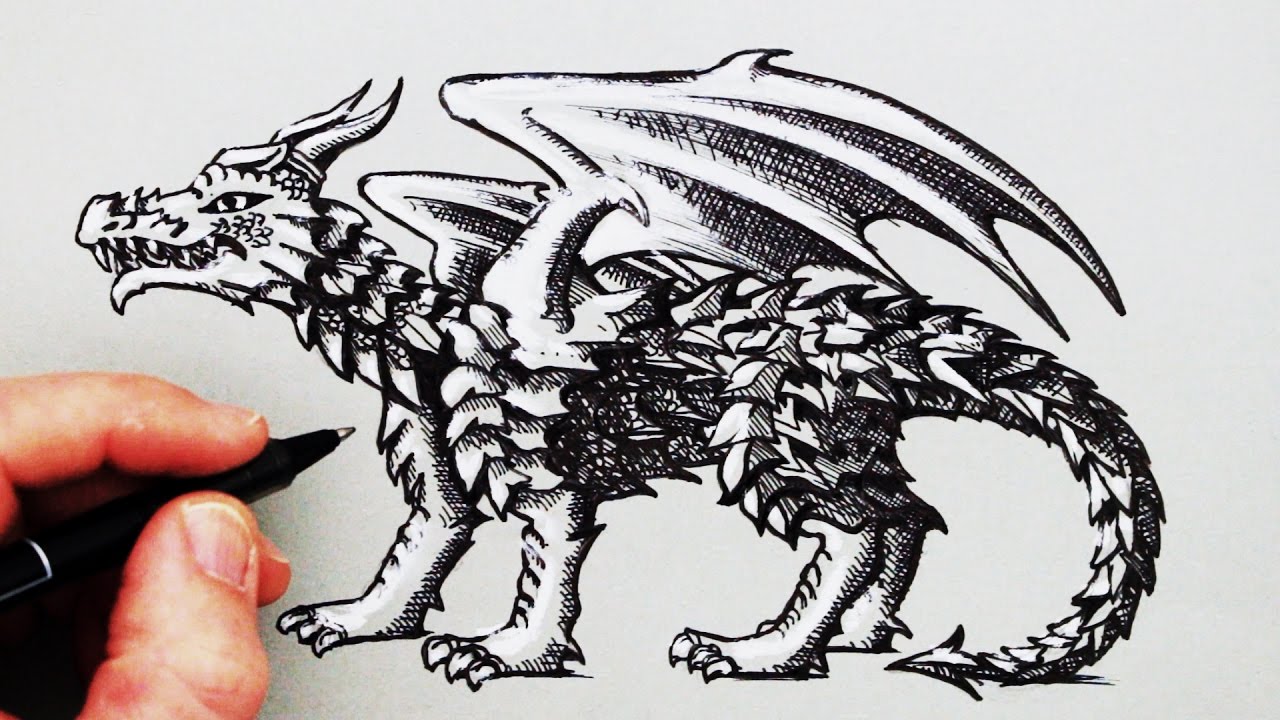 1280x720 How To Draw A Dragon