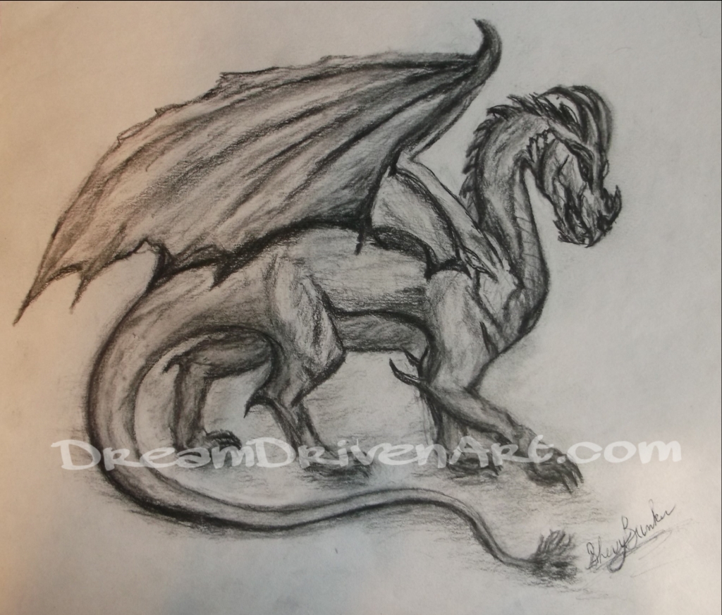 1024x872 Pencil Drawings Dragons Charcoal Dragon Drawing Dream Driven Art