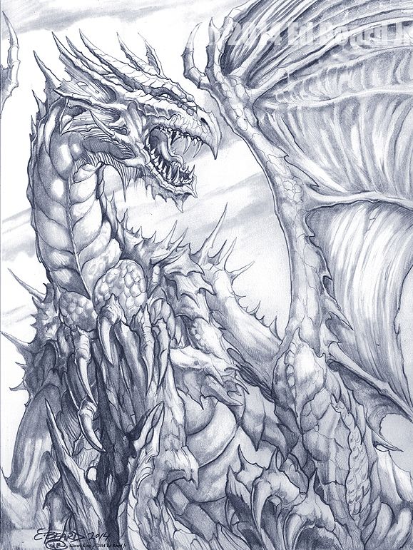 579x771 Glacier Dragon King By Ed Beard Jr Dragon Fantasy Myth Mythical