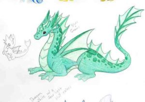 300x210 Simple Dragon Drawing Ideas