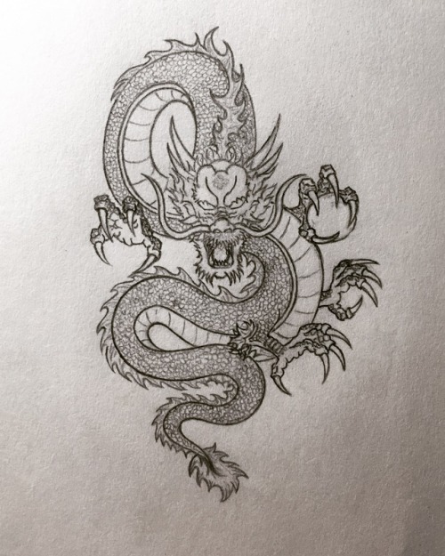 500x625 White Dragon Tattoo Tumblr