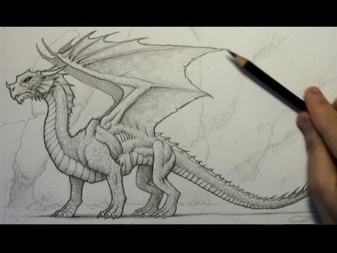 480x360 Drawing Time Lapse Dragon