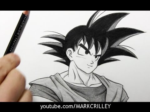 480x360 Drawing Time Lapse Goku From Dragon Ball Z