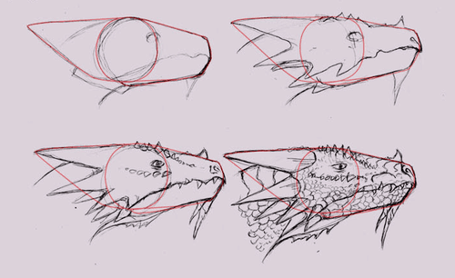 500x306 How To Draw Dragons 50 Best Dragon Drawing Tutorials
