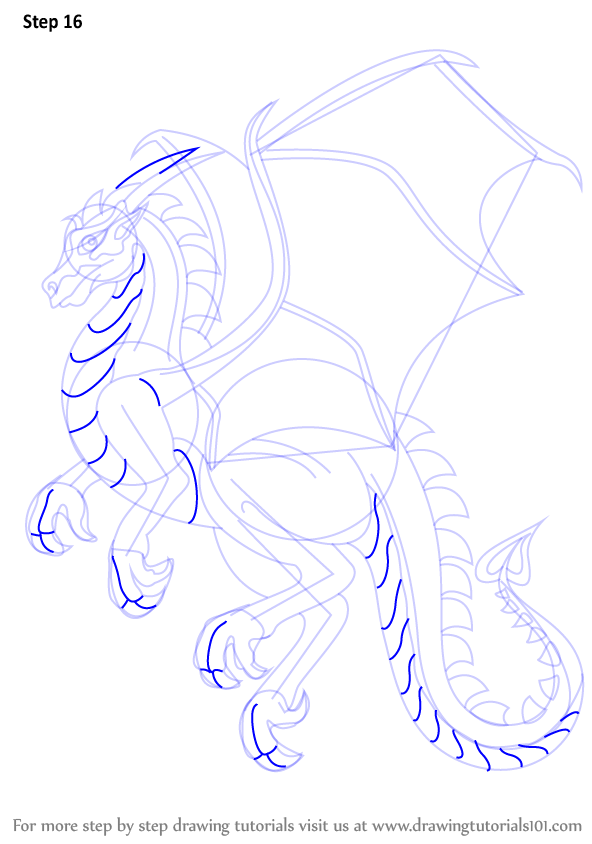 592x844 Learn How To Draw A Dragon (Dragons) Step By Step Drawing Tutorials