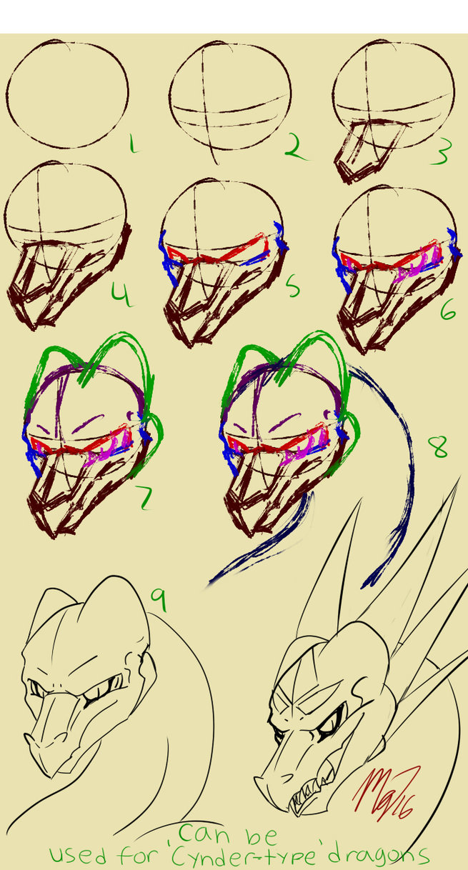 655x1218 Mollish's 34 View Angular Dragon Head Tutorial! By Mollish