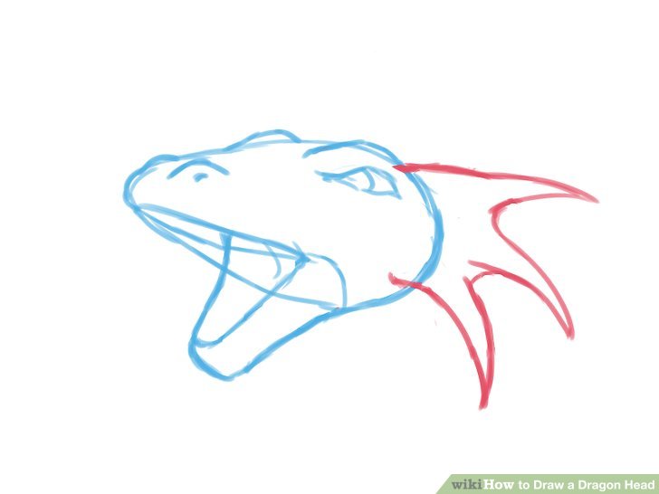 728x546 How To Draw A Dragon Head (With Pictures)