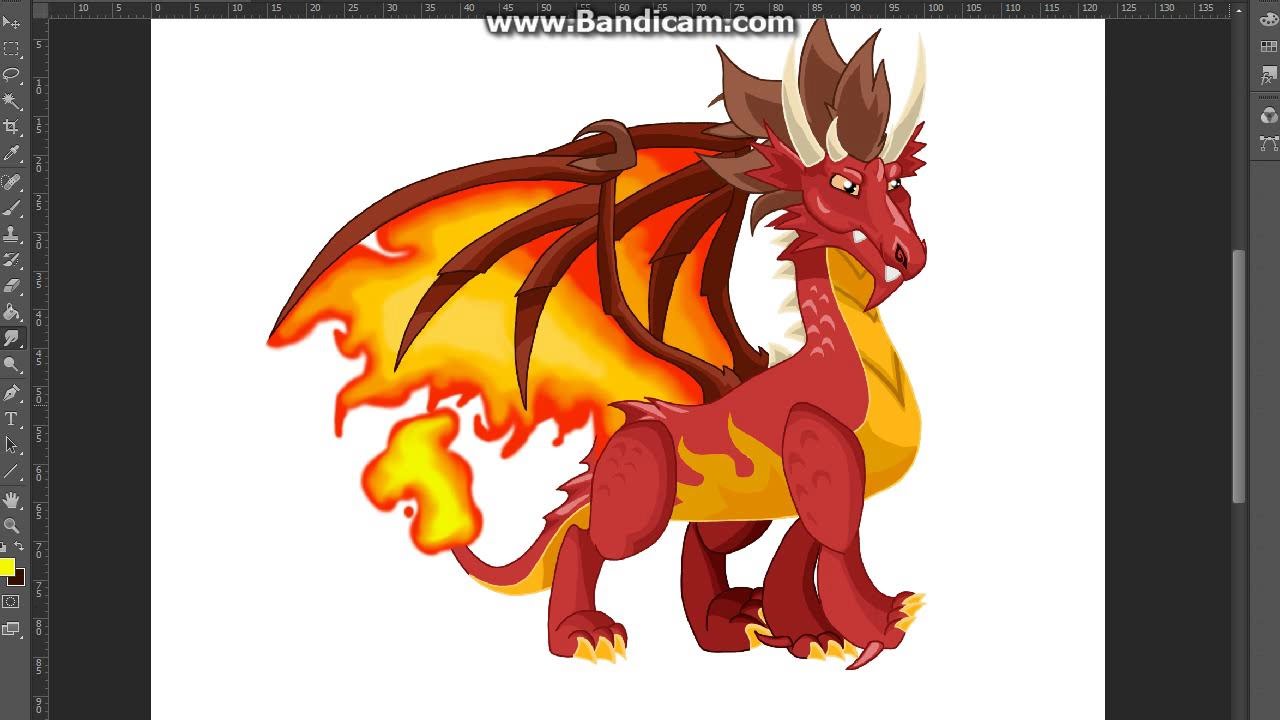 1280x720 Fire Dragon Speed Drawing