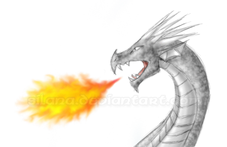 449x290 Fire Breathing Dragon By Silana