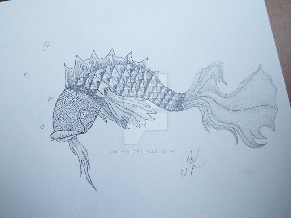 Dragon Fish Drawing at GetDrawings | Free download