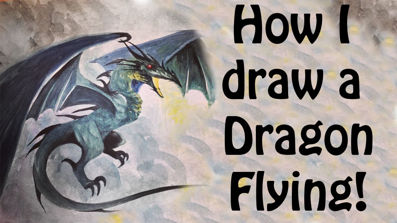 1280x720 How I Draw A Dragon Flying