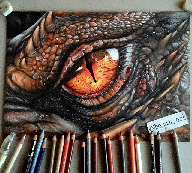 640x577 25 Stunning And Realistic Dragon Drawings From Around The World
