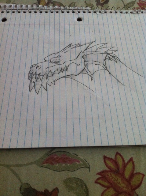 478x640 How To Draw A Realistic Dragon Head