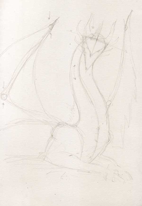 600x868 Pencil Drawings Dragons