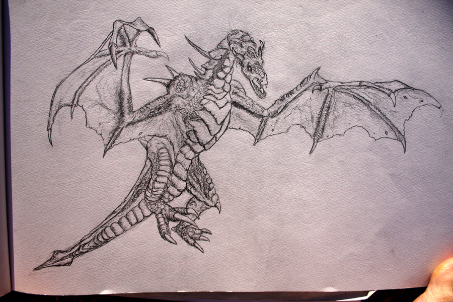 900x600 Skyrim Dragon By 666mephistopheles