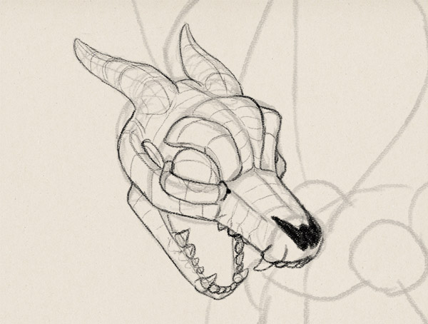 600x454 Create Zombie Dragon Concept Art Design And Sketch