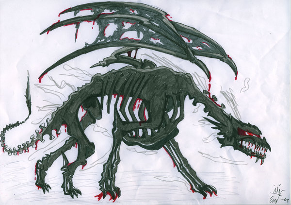 600x422 Skeleton Dragon By Cybermas