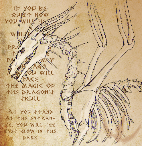 496x510 The Elemental Dragon Skeleton By Galidor Dragon