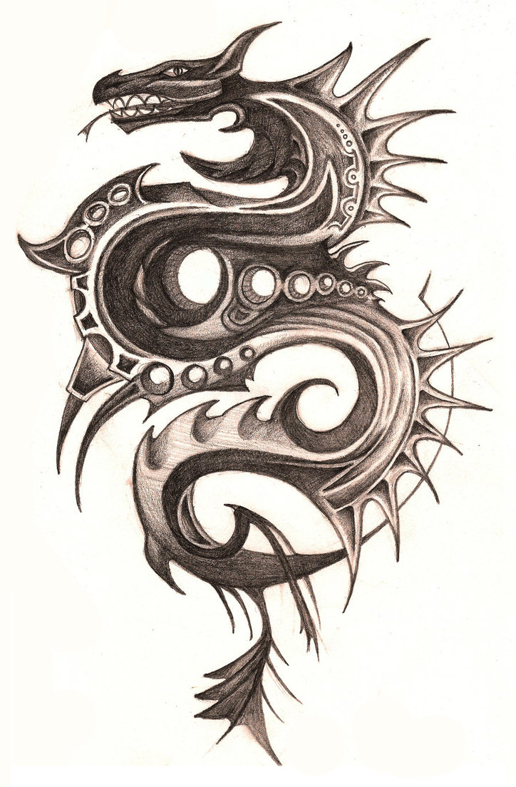 724x1104 Latest Dragon Tattoo Designs
