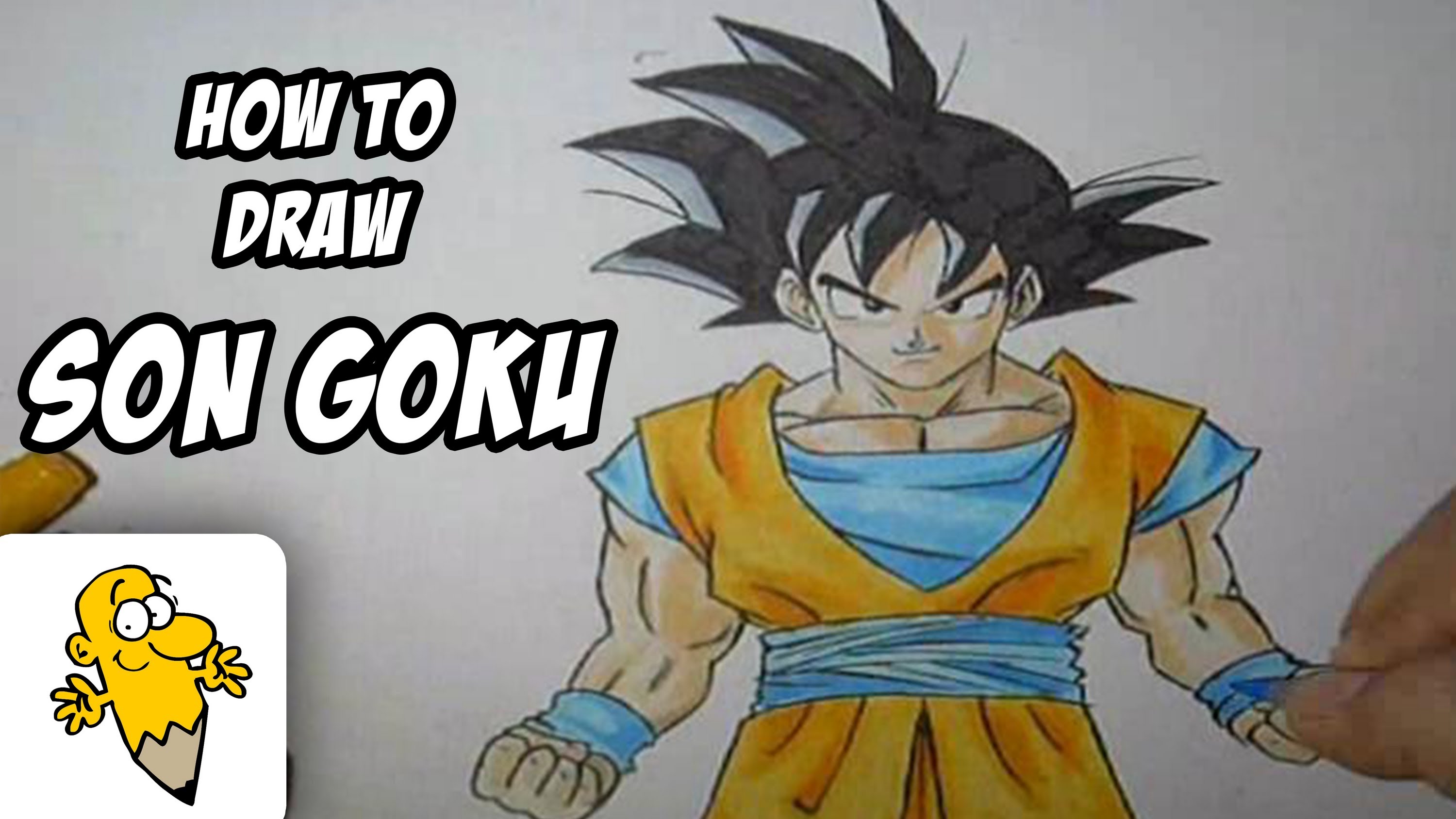 3000x1688 How To Draw Son Goku [Dragonball Z] Drawing Tutorial