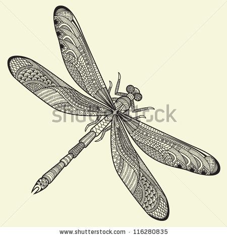 450x470 Abstract Design Dragonfly