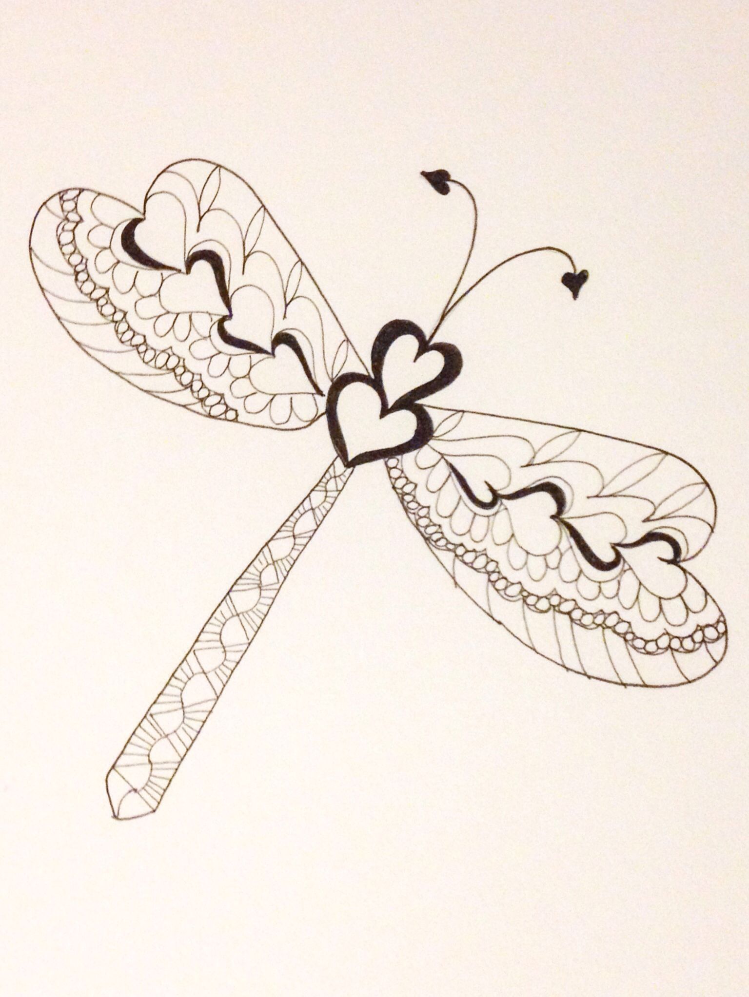 1536x2046 Dragonfly Drawing Extreme Doodling With Stacey Designs By Stacey