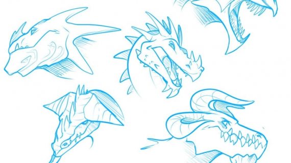 570x320 How To Draw A Dragon Head How To Draw A Dragon Head Youtube