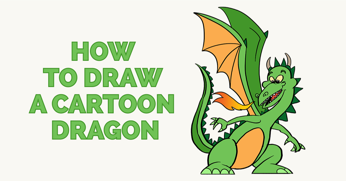 1200x628 How To Draw A Cartoon Dragon Easy And Simple Guide Baby Dragon