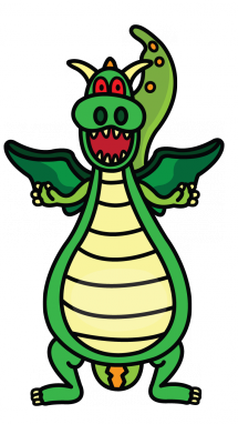 215x382 How To Draw A Happy Dragon, Easy Step By Step Drawing Tutorial