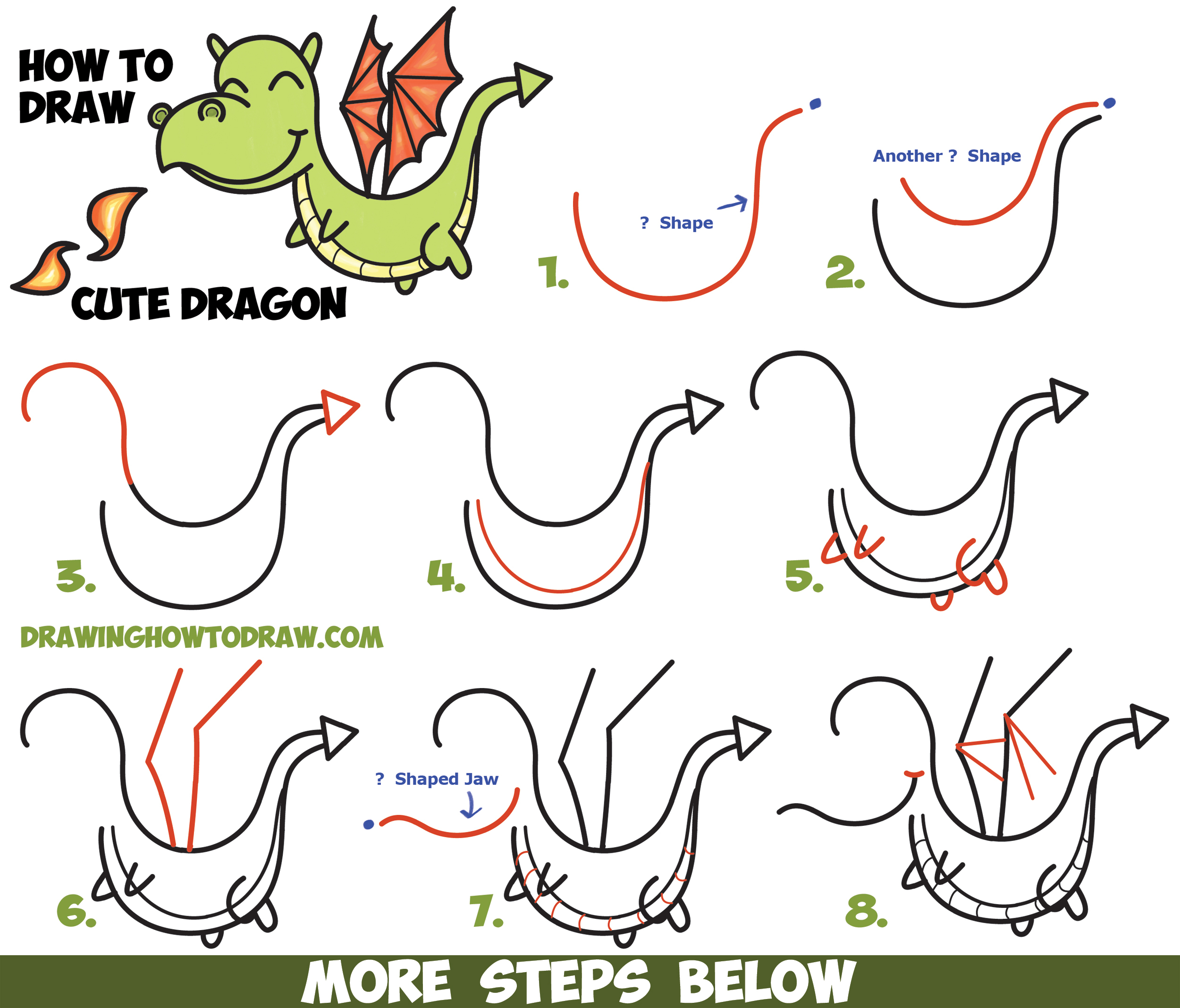 2500x2136 Easy Drawing Of Dragon Step By Step As Pictures