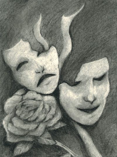 400x535 Theatre Masks Drawings Camera Webfreind Art Again