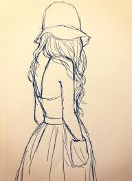 192x262 Drawing Back Of A Girl