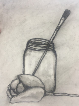 320x427 Charcoal Drawing For Art Class