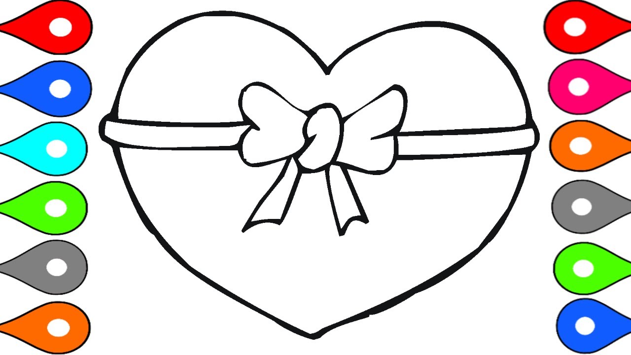 1280x720 Art For Kids Learn To Draw Heart Shape Painting For Children