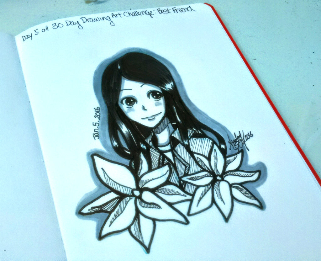 1024x832 30 Day Drawing Art Challenge Day 5 Best Friend By