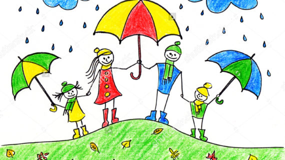 570x320 Rainy Day Drawing For Children How To Draw A Rainy Day With Oil