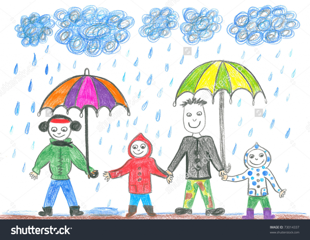1024x793 Rainy Day Drawing For Children How To Draw A Rainy Day With Oil