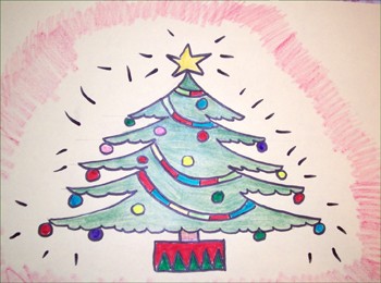 350x260 How To Draw Christmas Tree