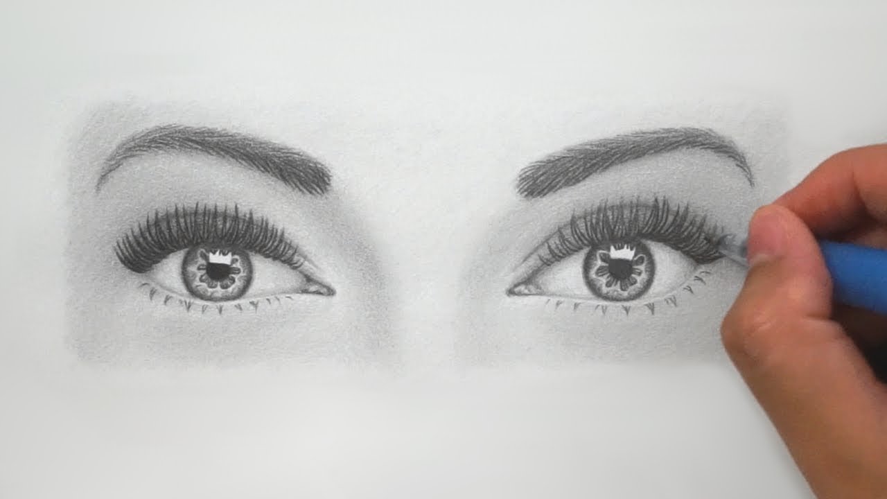 1280x720 How To Draw Realistic Eyes For Beginners